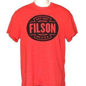 Rarely Used Filson T-Shirt Red Black Men's Size Small